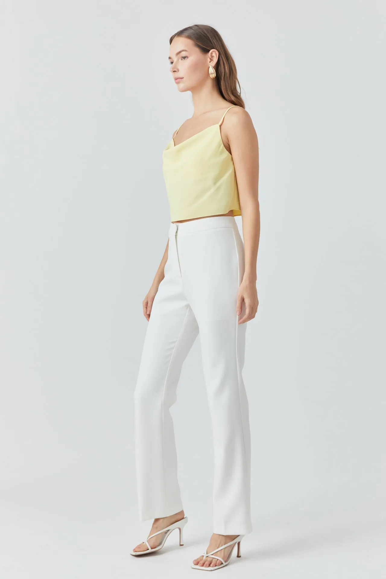 Cowl Neck Cropped Cami sold by Endless Rose product image thumbnail 3