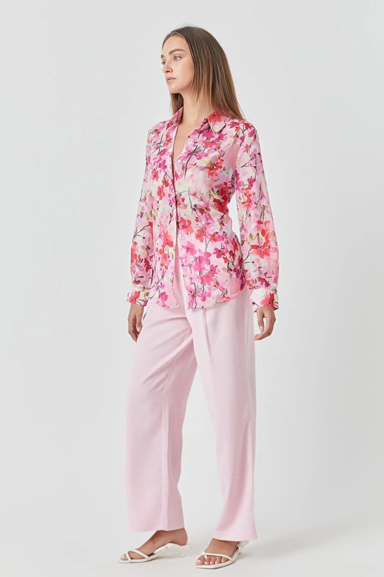 Floral Print Oversize Shirt sold by Endless Rose product image thumbnail 3