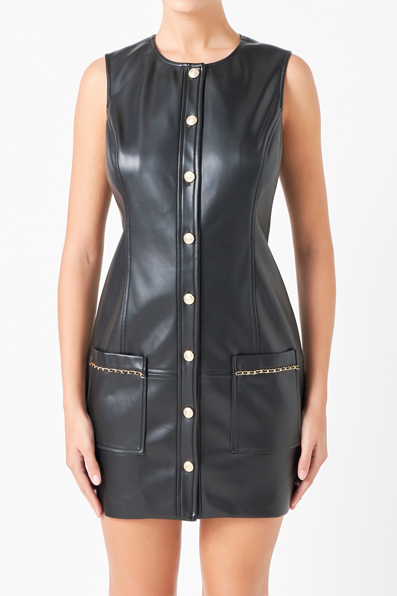 PU Chain Dress sold by Endless Rose product image thumbnail 2