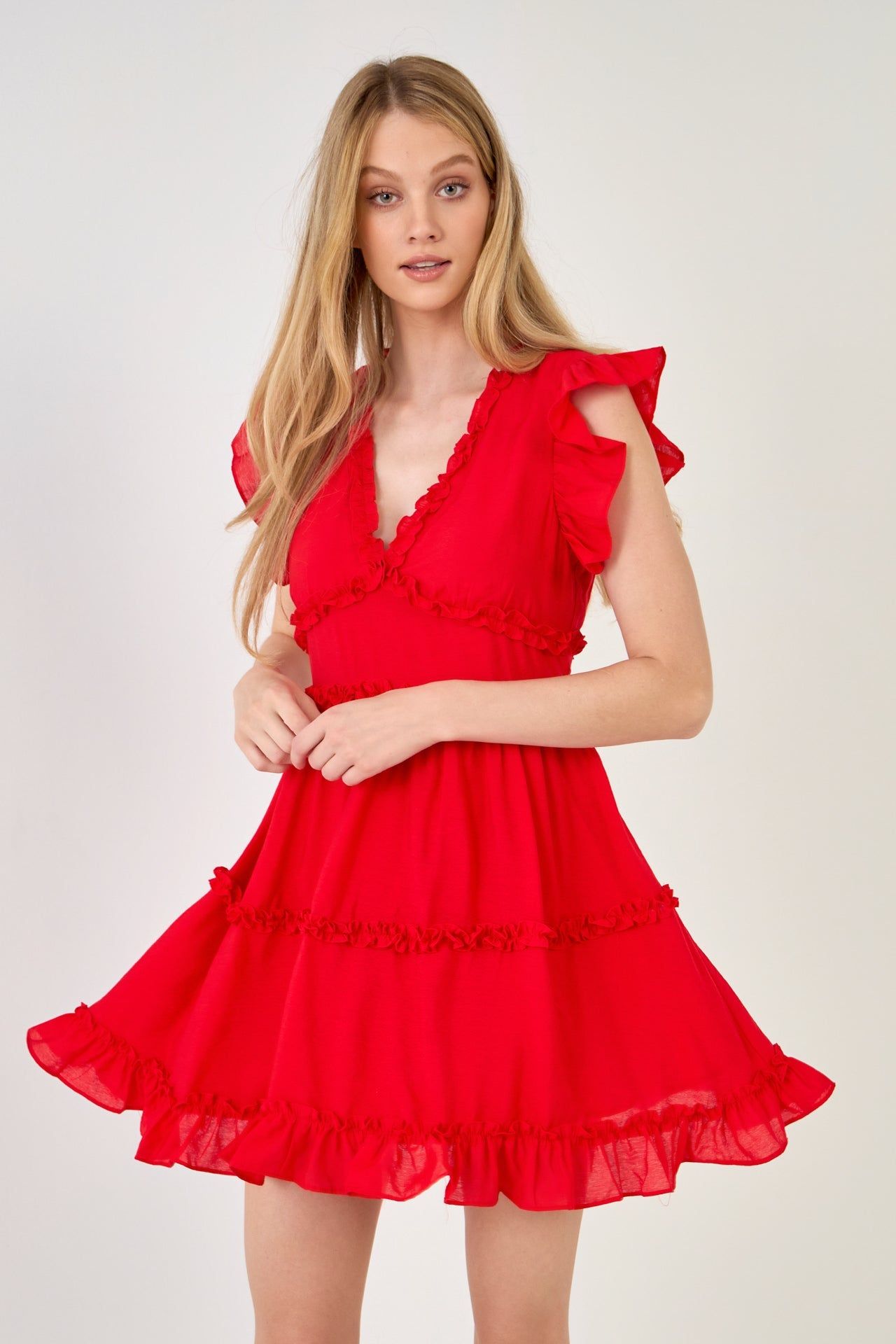 Ruffle Sleeve Mini Dress sold by Endless Rose product image thumbnail 5