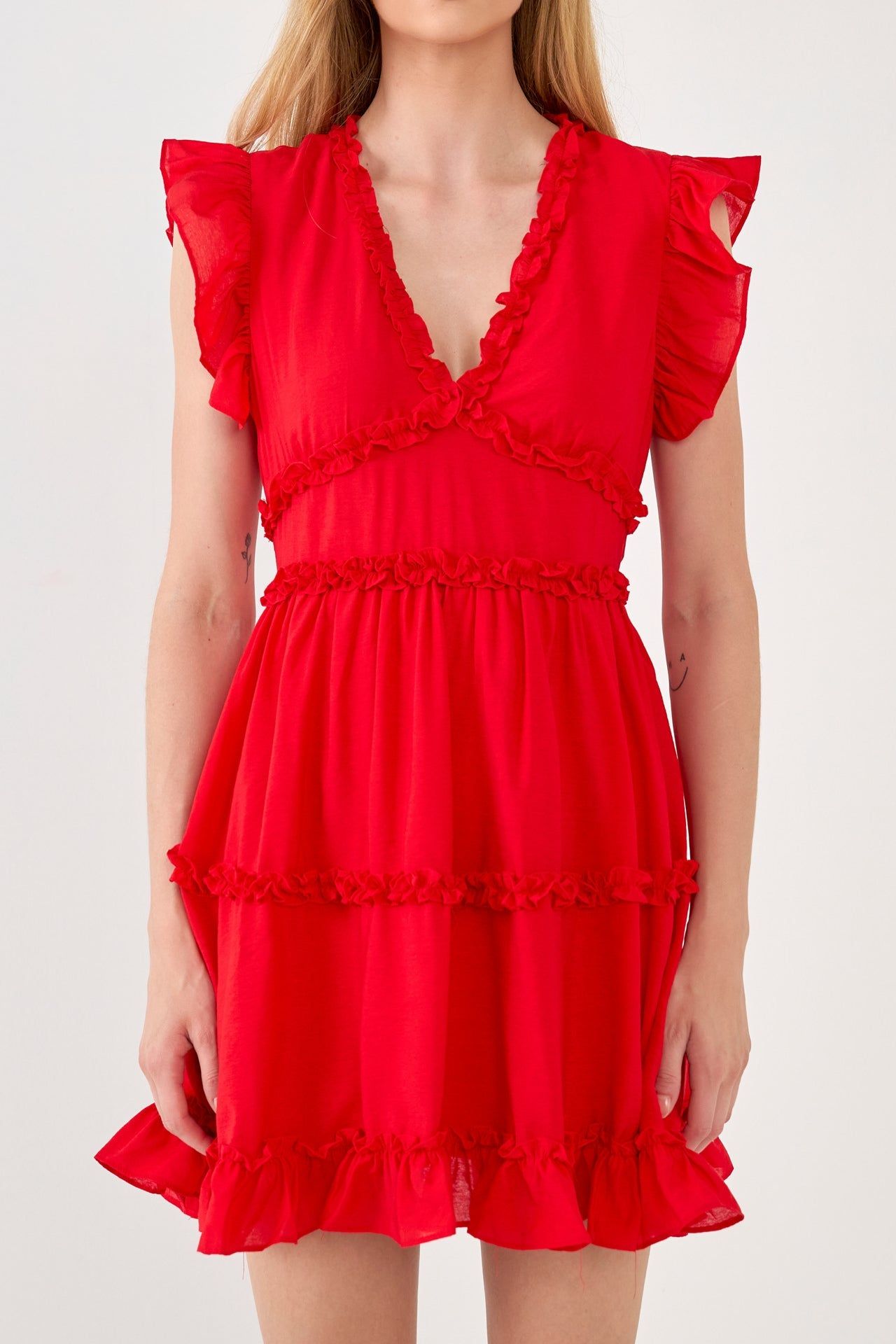 Ruffle Sleeve Mini Dress sold by Endless Rose product image thumbnail 2