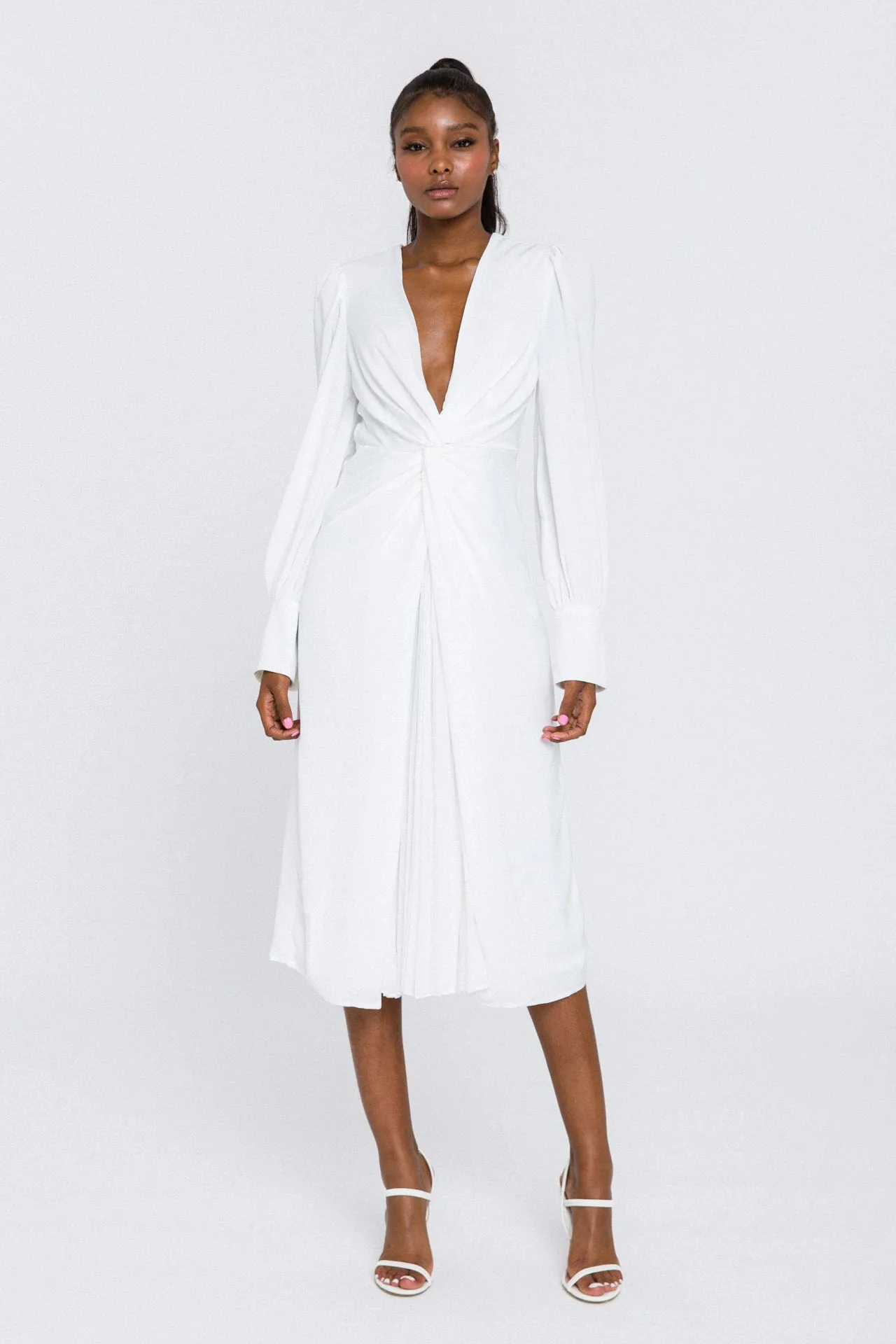 Twist Front Midi Dress sold by Endless Rose