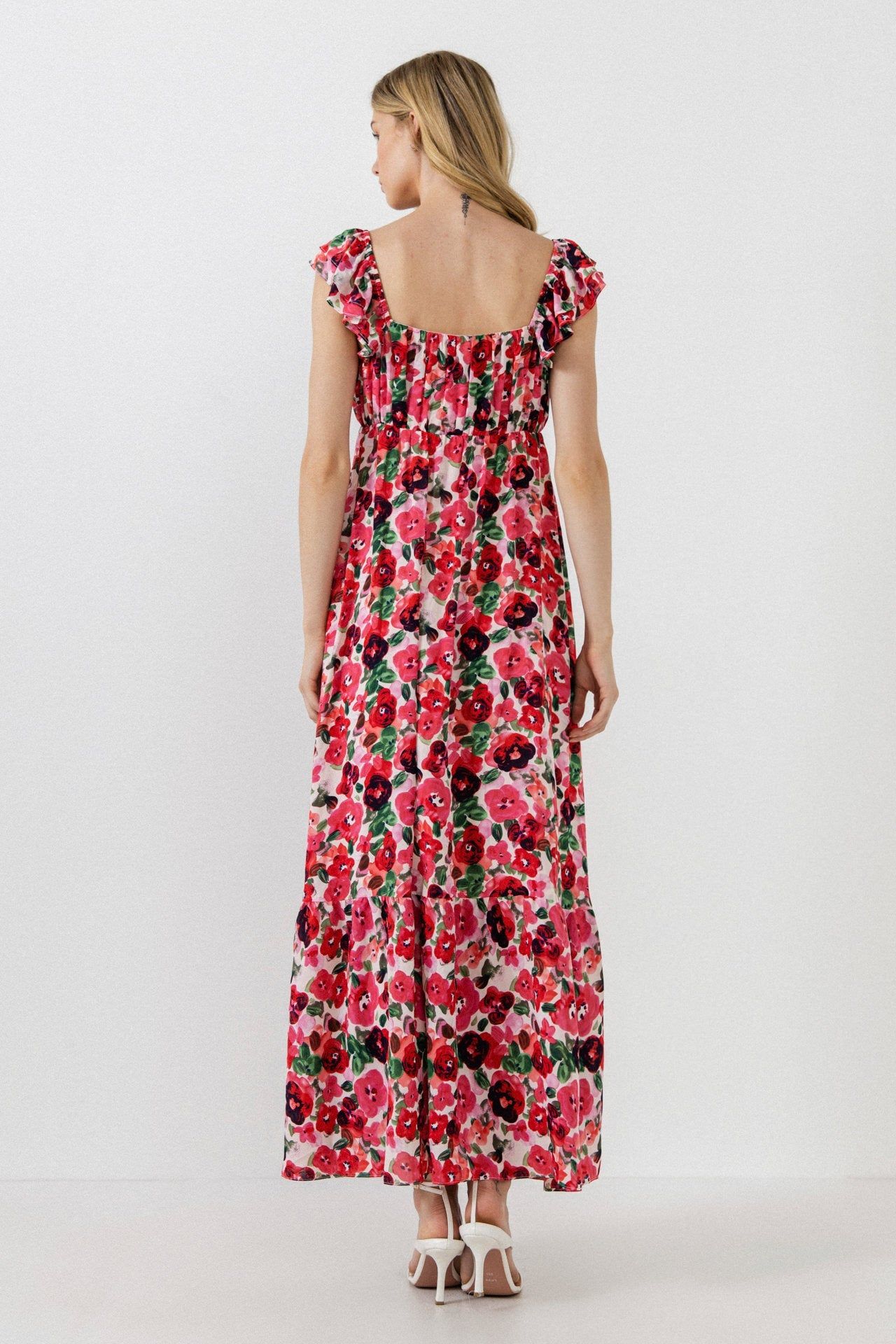 Big Floral Sweetheart Maxi Dress sold by Endless Rose product image thumbnail 2