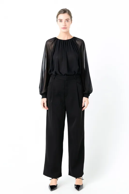 Sheer Balloon Bodysuit sold by Endless Rose