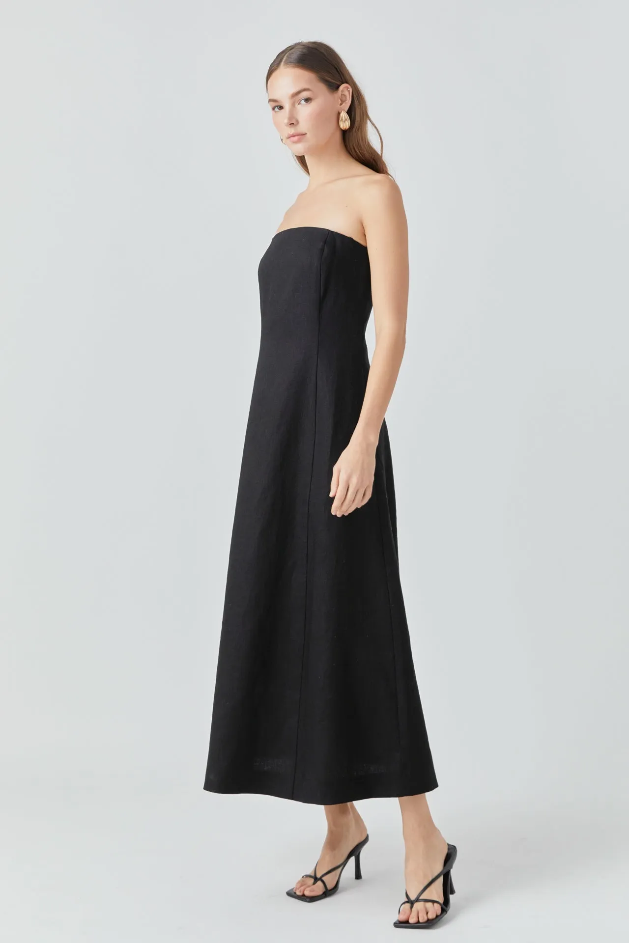 Whitney Linen Strapless Dress sold by Endless Rose product image thumbnail 3