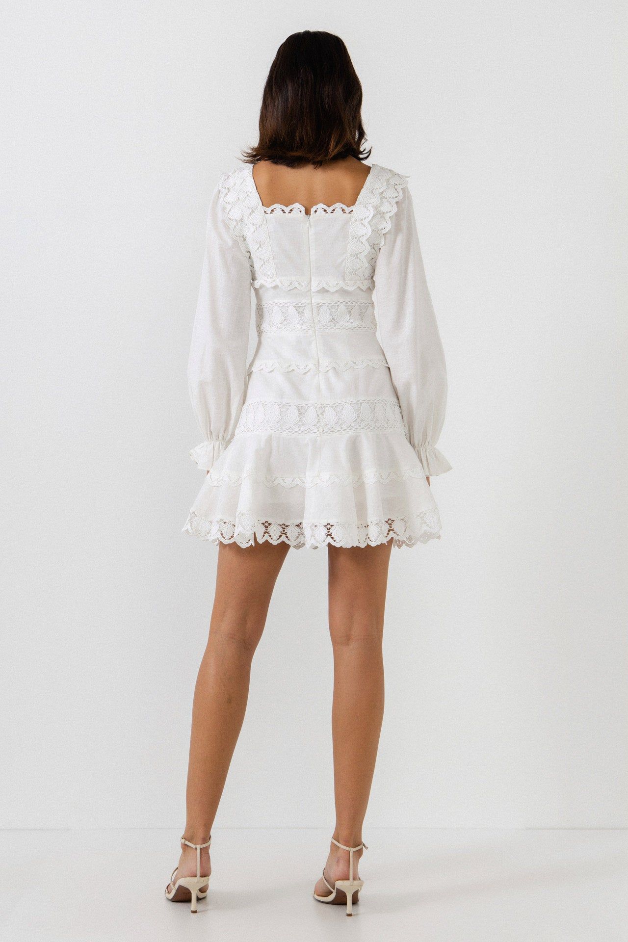 Square Neckline Lace Trim Dress sold by Endless Rose product image thumbnail 9