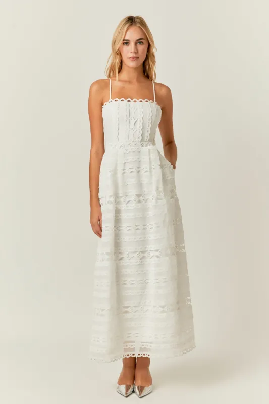 Combination Lace Maxi Dress sold by Endless Rose