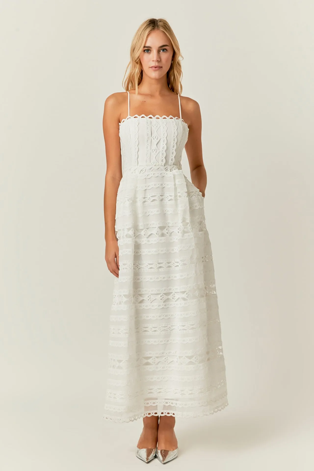 Combination Lace Maxi Dress sold by Endless Rose