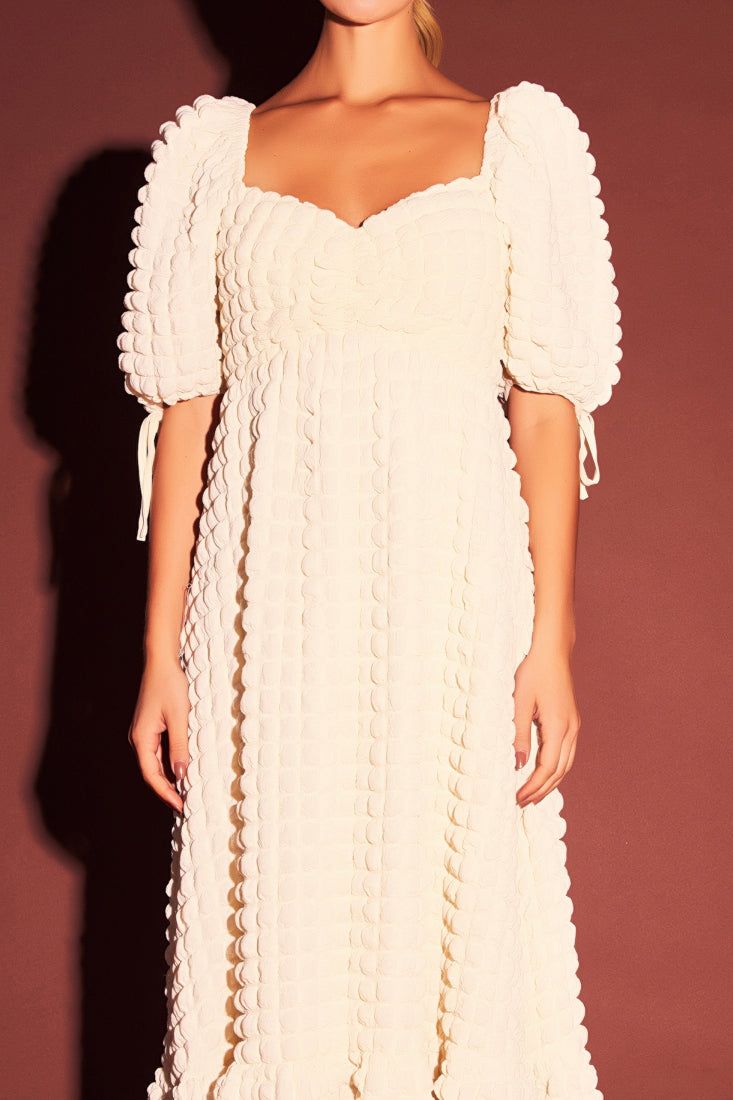Bubble Puff Sleeve Maxi Dress sold by Endless Rose product image thumbnail 2