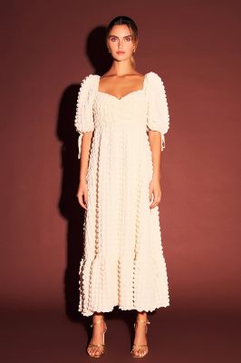 Bubble Puff Sleeve Maxi Dress sold by Endless Rose