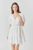 Lace Trim Mini Dress sold by Endless Rose