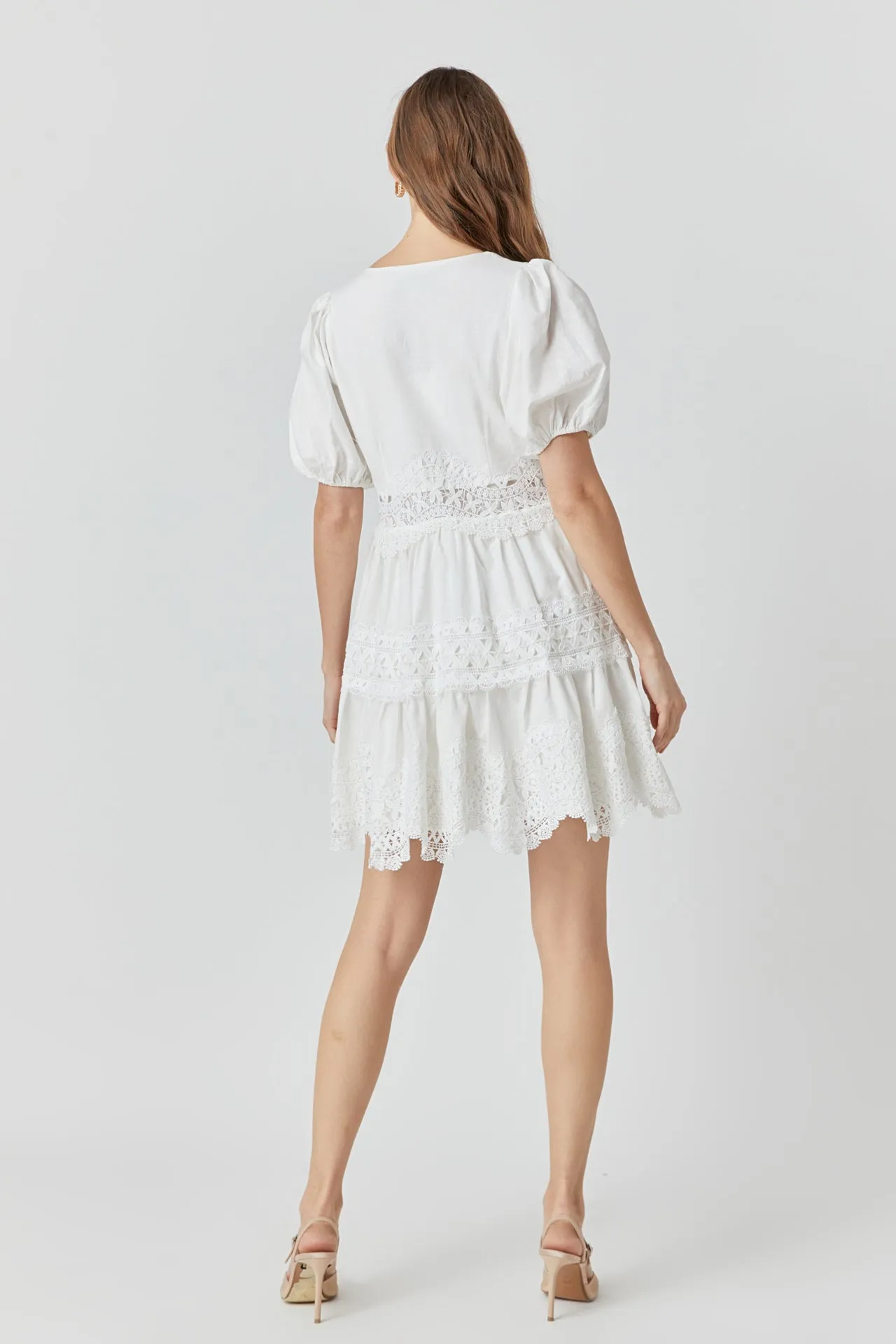 Lace Trim Mini Dress sold by Endless Rose product image thumbnail 4