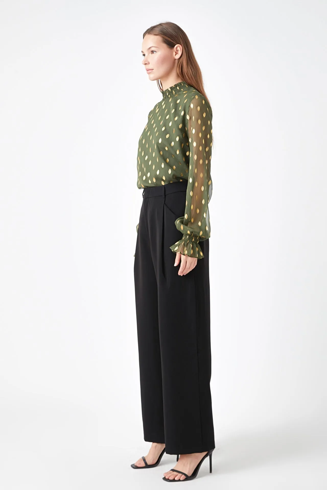 Polka Dot Chiffon Blouse sold by Endless Rose product image thumbnail 3