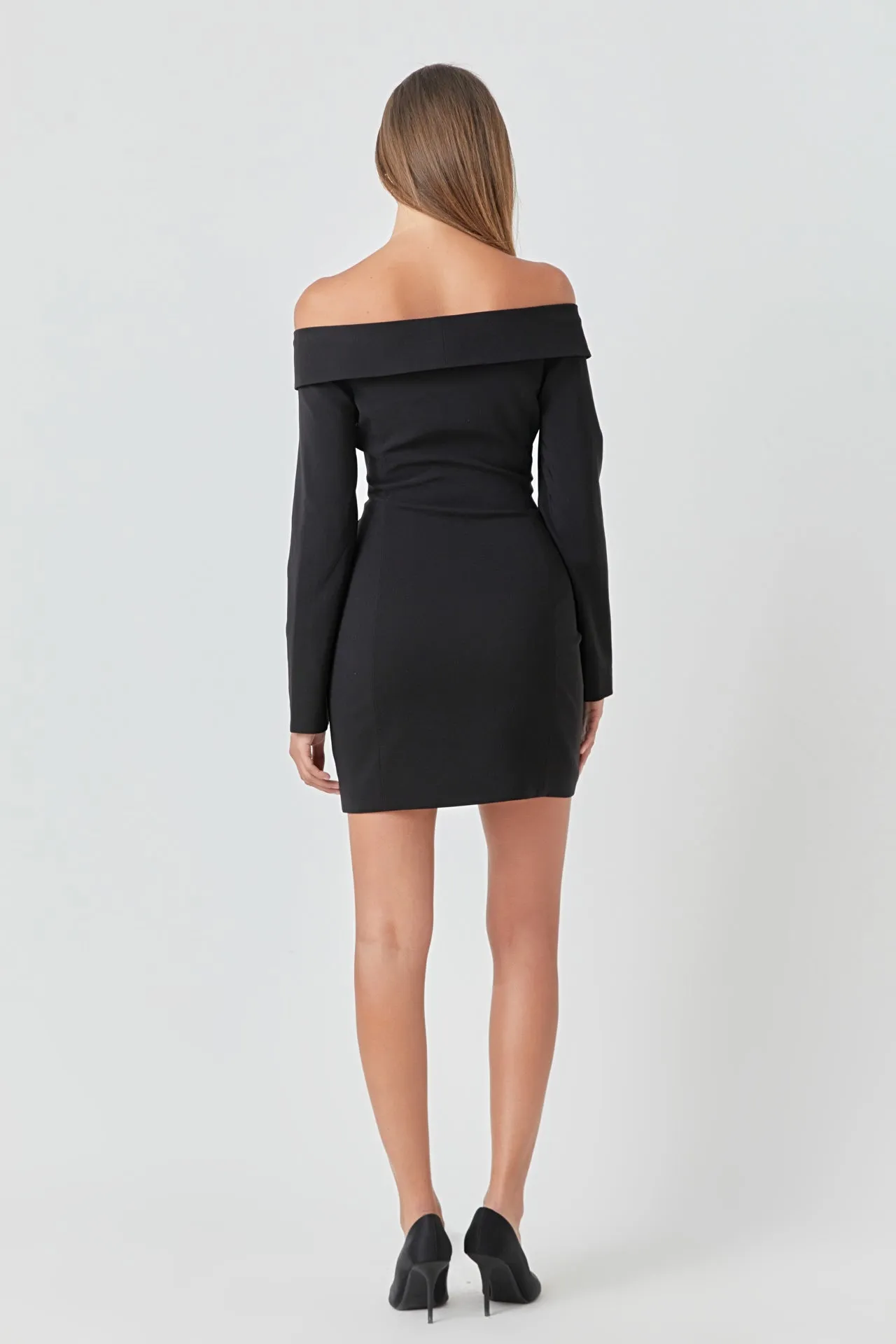 Off-The-Shoulder Blazer Dress sold by Endless Rose product image thumbnail 4