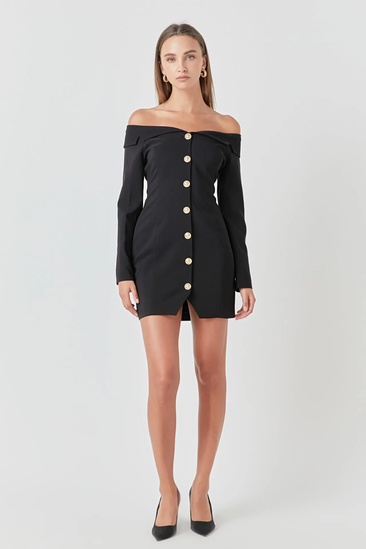 Off-The-Shoulder Blazer Dress sold by Endless Rose