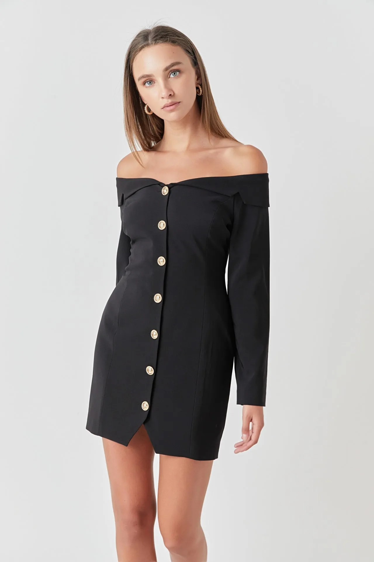 Off-The-Shoulder Blazer Dress sold by Endless Rose product image thumbnail 5