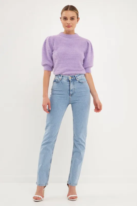 Short Puff Sleeve Sweater sold by Endless Rose