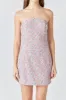 Sequins Strapless Mini Dress sold by Endless Rose