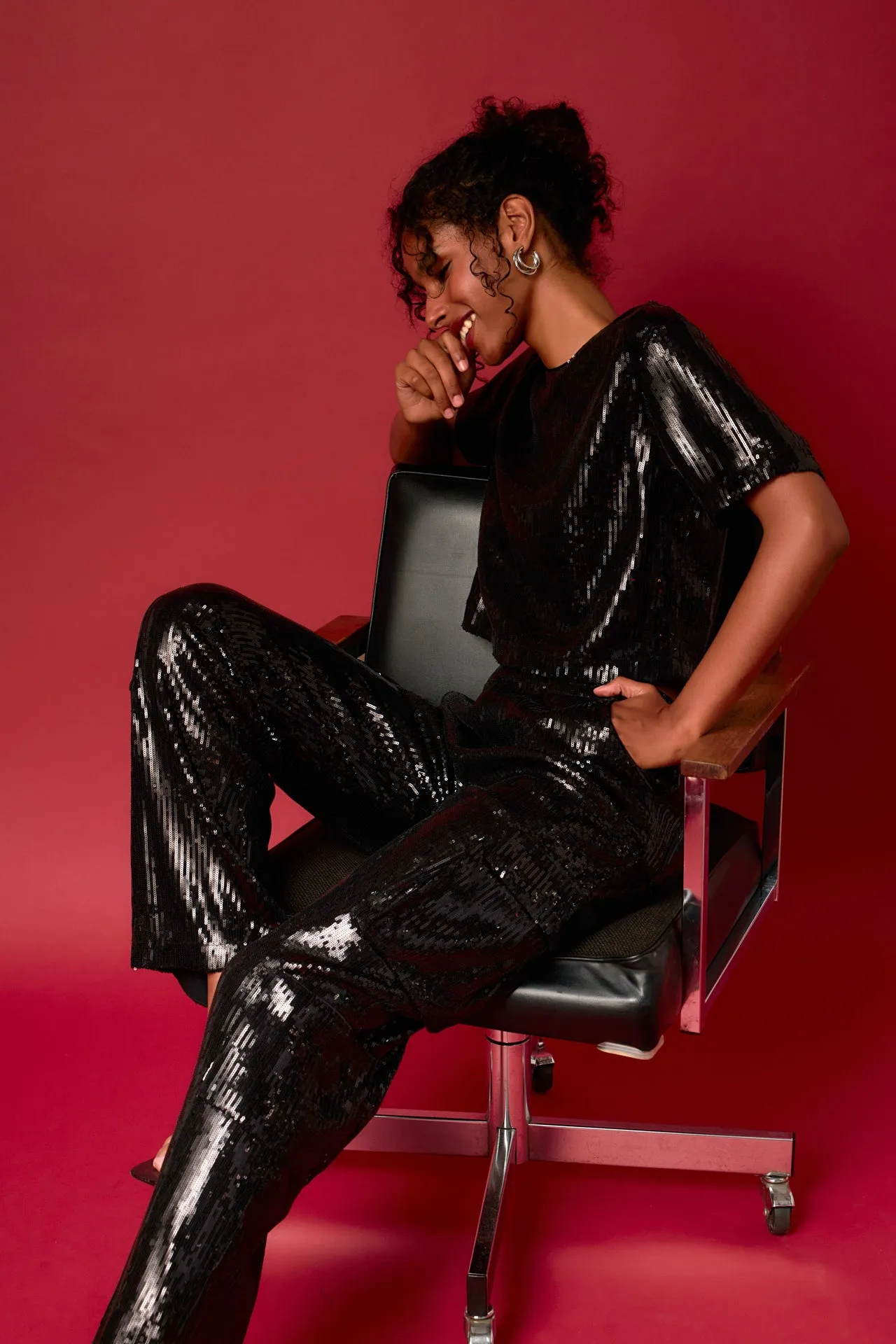 Sequins Cargo Pants sold by Endless Rose product image thumbnail 5