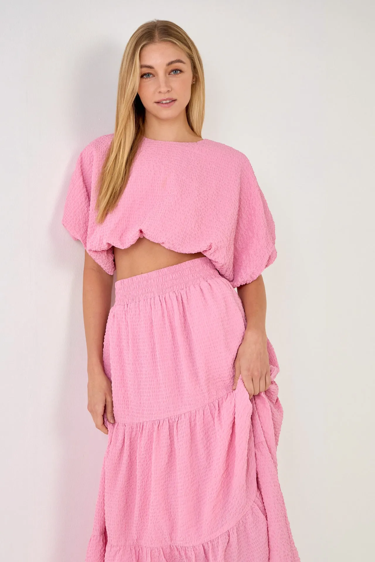 Voluminous Textured Cropped Top sold by Endless Rose product image thumbnail 5