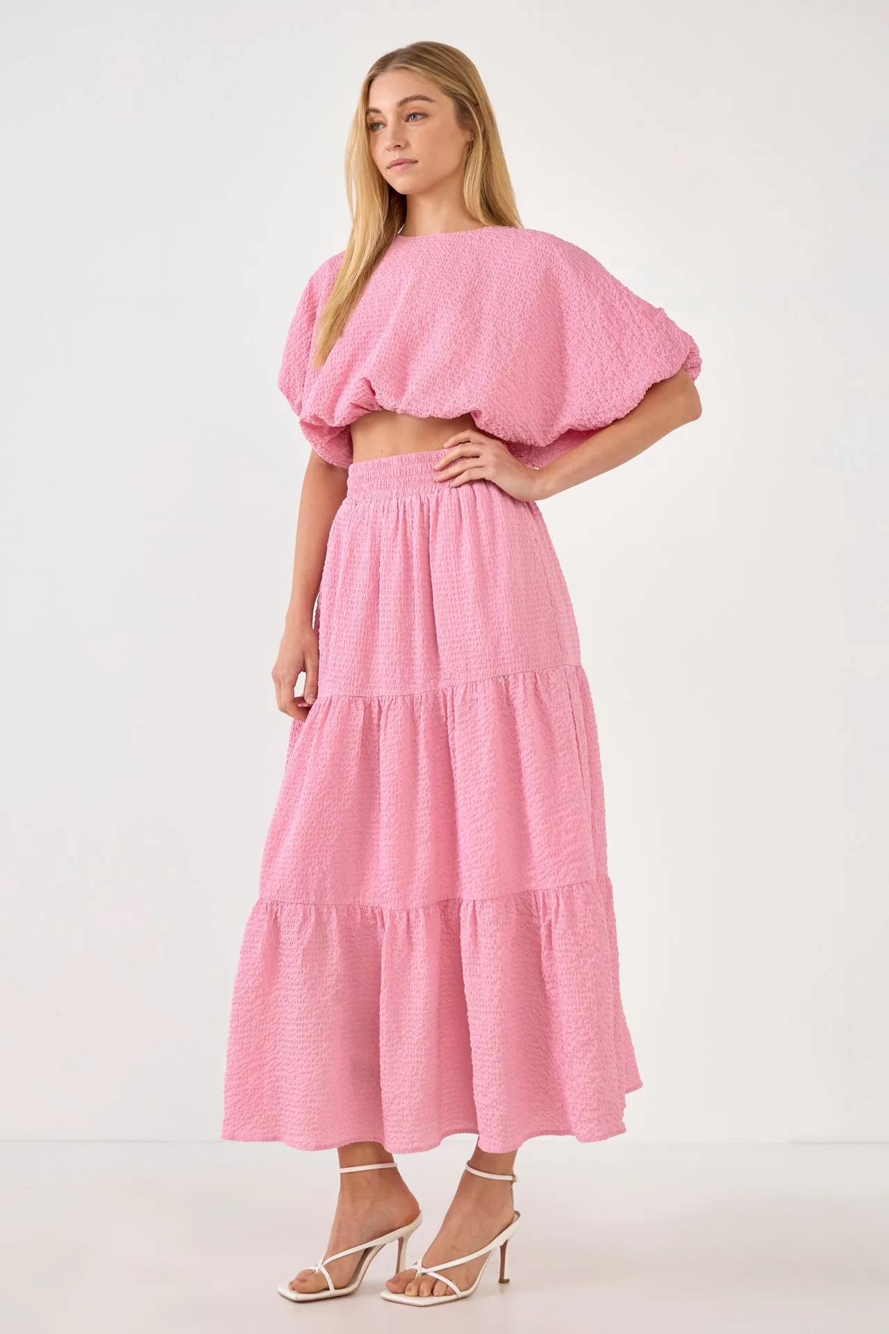 Voluminous Textured Cropped Top sold by Endless Rose product image thumbnail 3