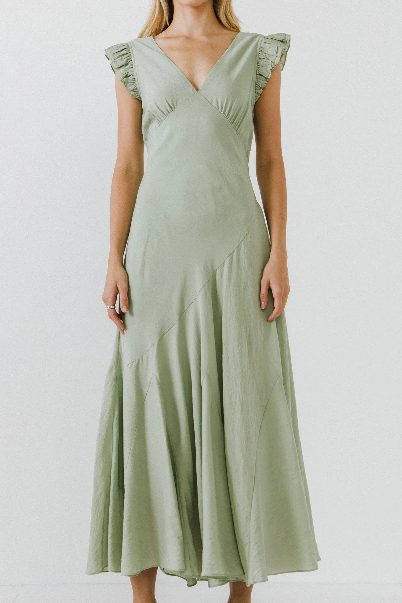 Asymmetrical Ruffle Maxi Dress sold by Endless Rose product image thumbnail 2