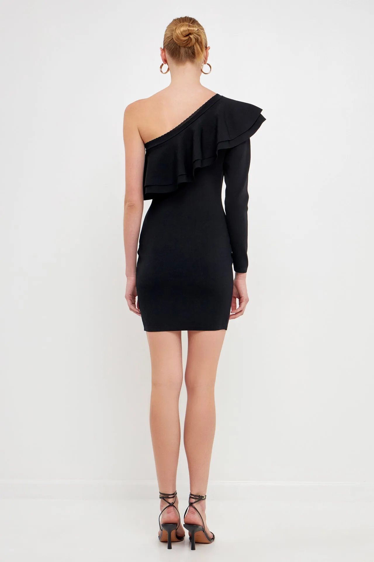 One Shoulder Knitted Mini Dress sold by Endless Rose product image thumbnail 4