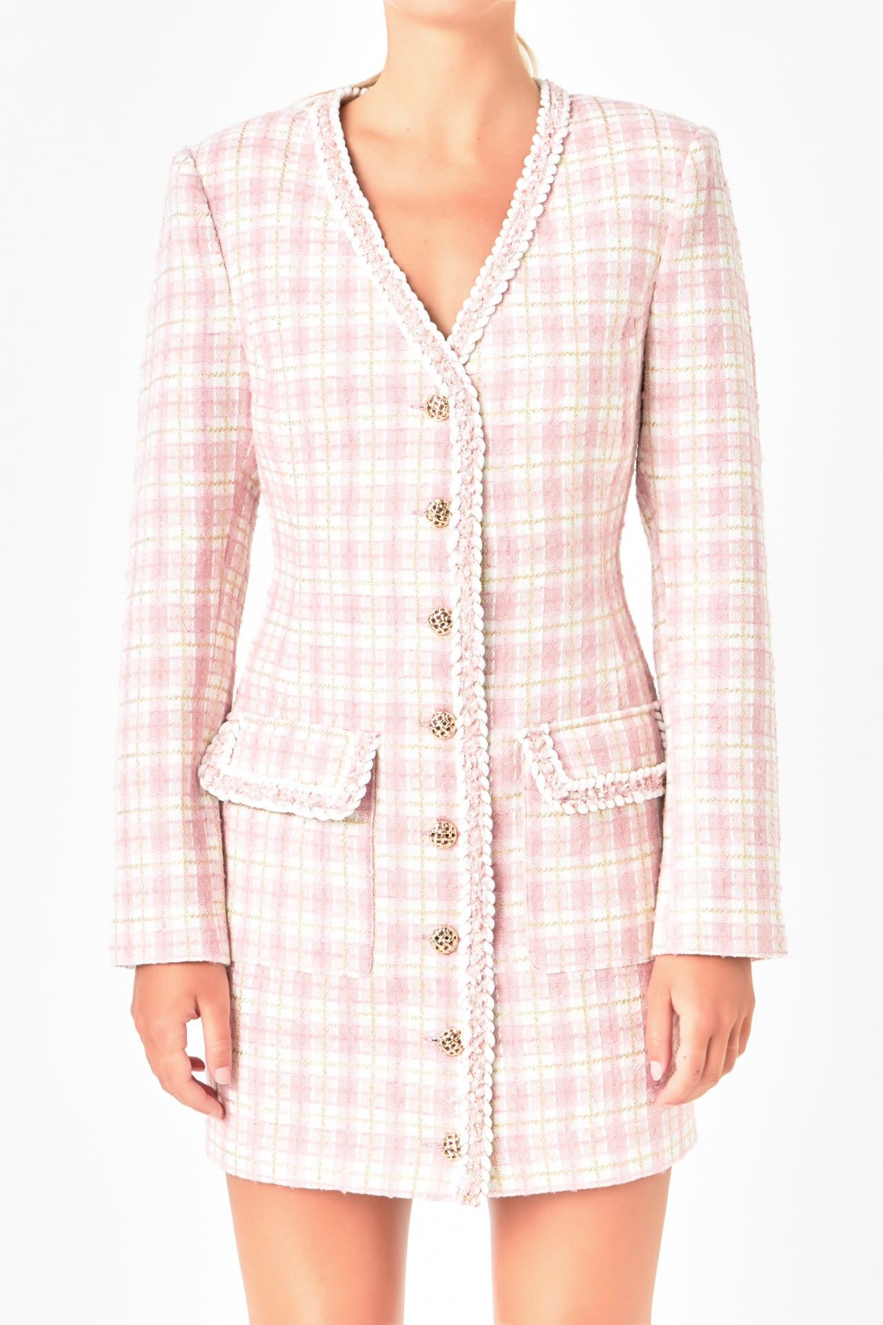 Premium Long Sleeve Tweed Mini Dress - Final Sale sold by Endless Rose product image thumbnail 2