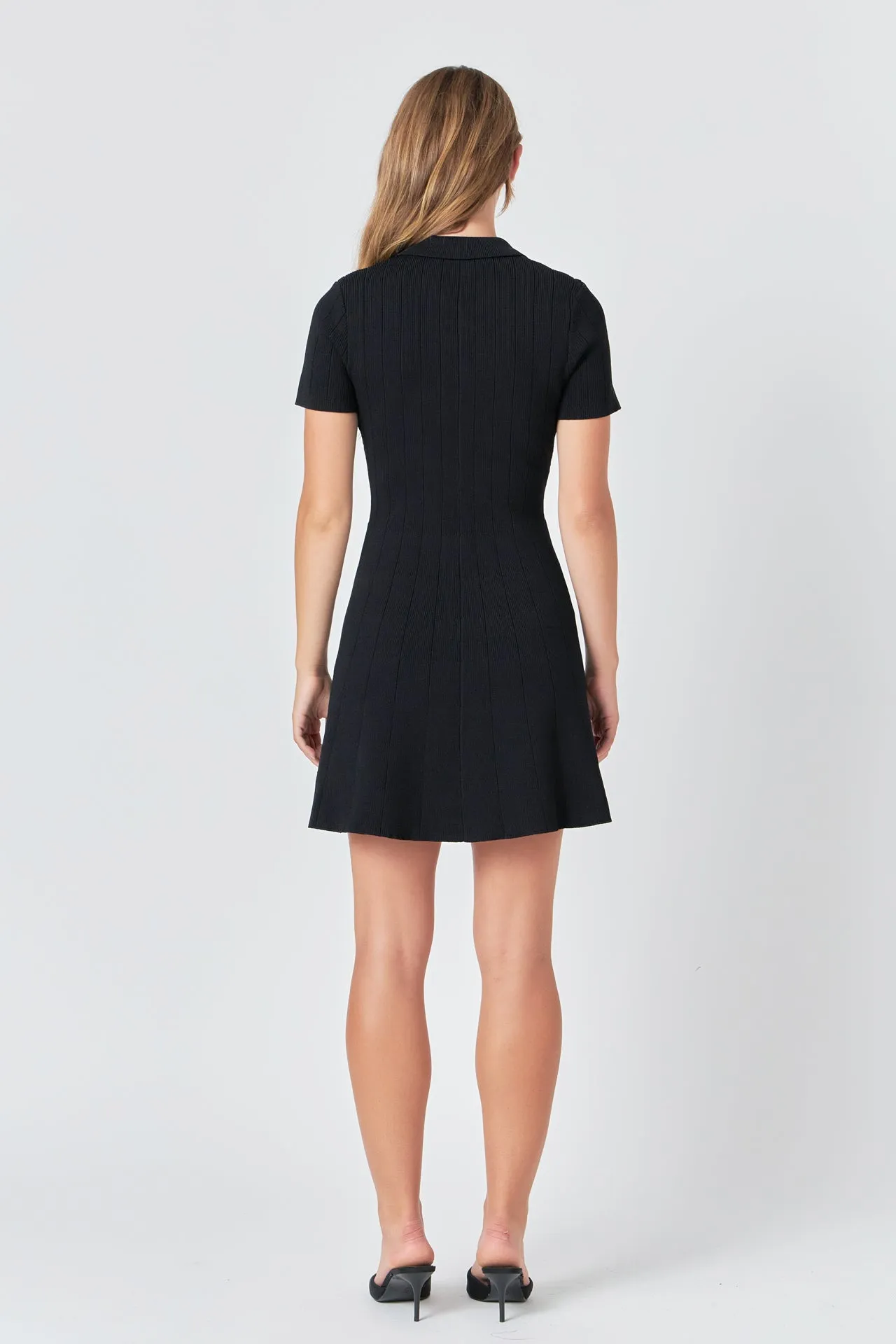 Jewel Buttoned Knit Mini Dress sold by Endless Rose product image thumbnail 4