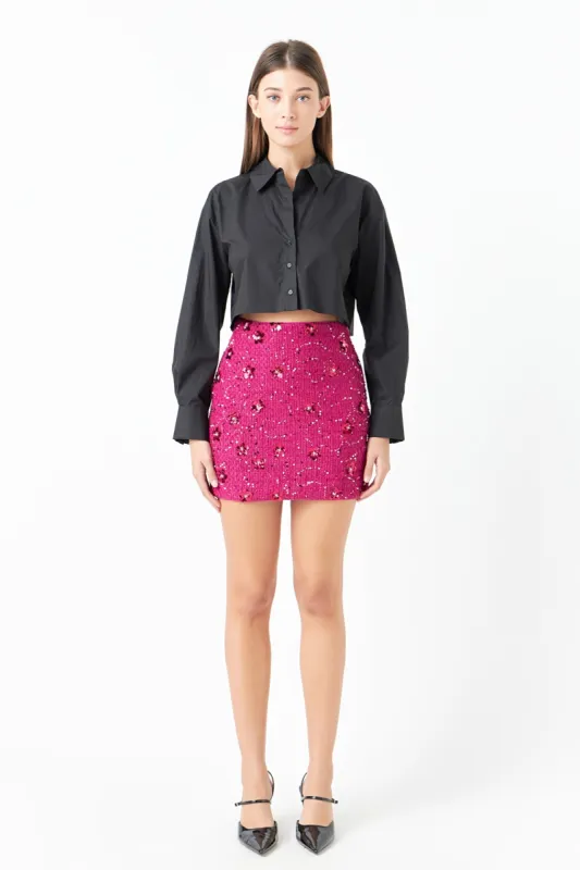 Sequins Mini Skirt sold by Endless Rose