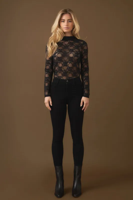 Floral Lace See Through Top sold by Endless Rose