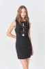 Rhinestone Bow Sleeveless Mini Dress sold by Endless Rose