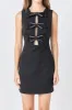 Rhinestone Bow Sleeveless Mini Dress sold by Endless Rose