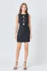 Rhinestone Bow Sleeveless Mini Dress sold by Endless Rose