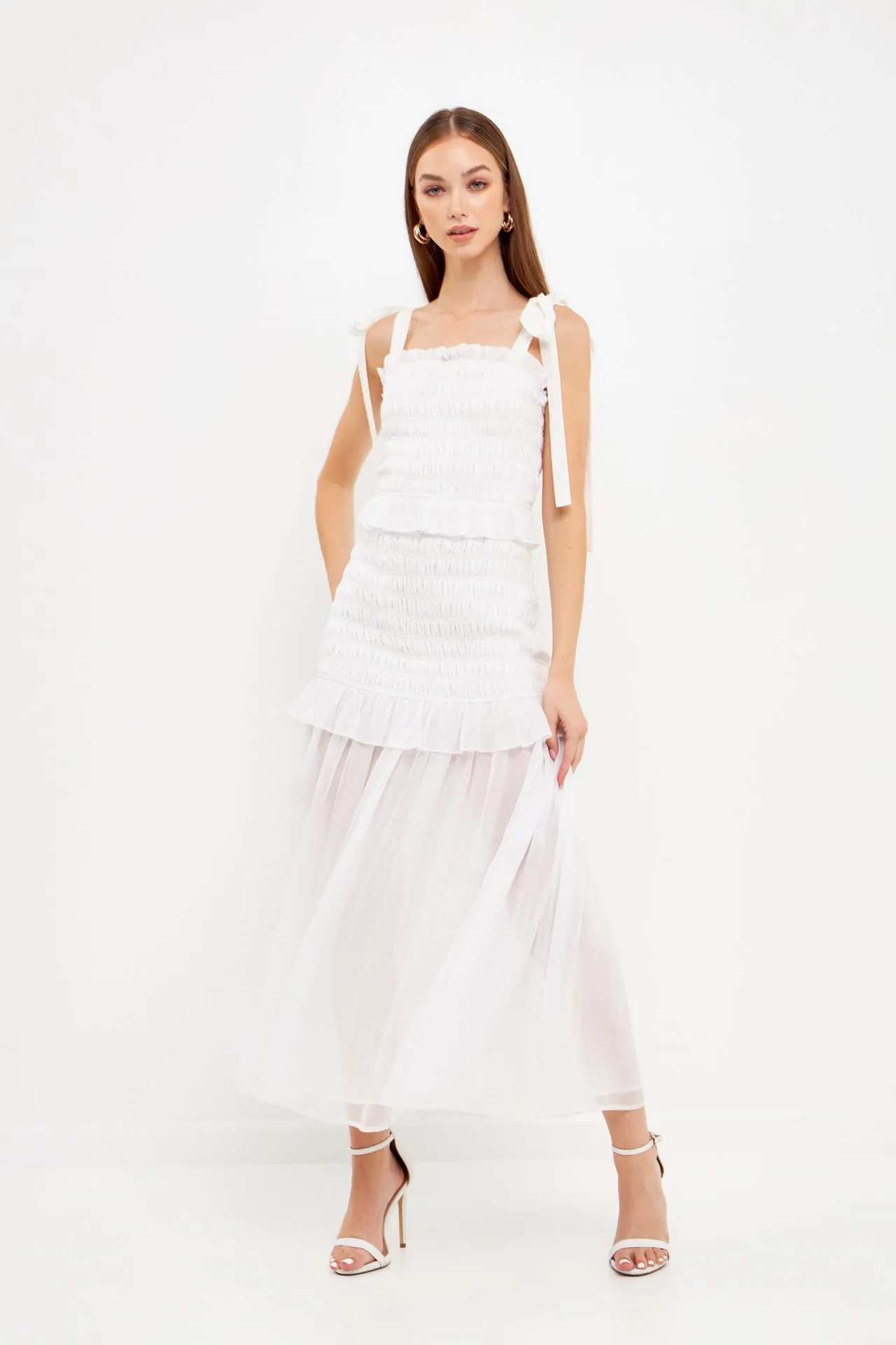 Smocked Drop Waist Combination Maxi sold by Endless Rose product image thumbnail 5