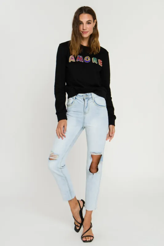 Beaded Amore Sweatshirt sold by Endless Rose