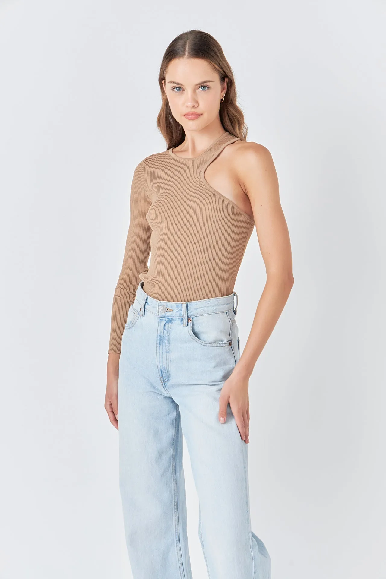 Cut Out One Shoulder Knit Top sold by Endless Rose product image thumbnail 5