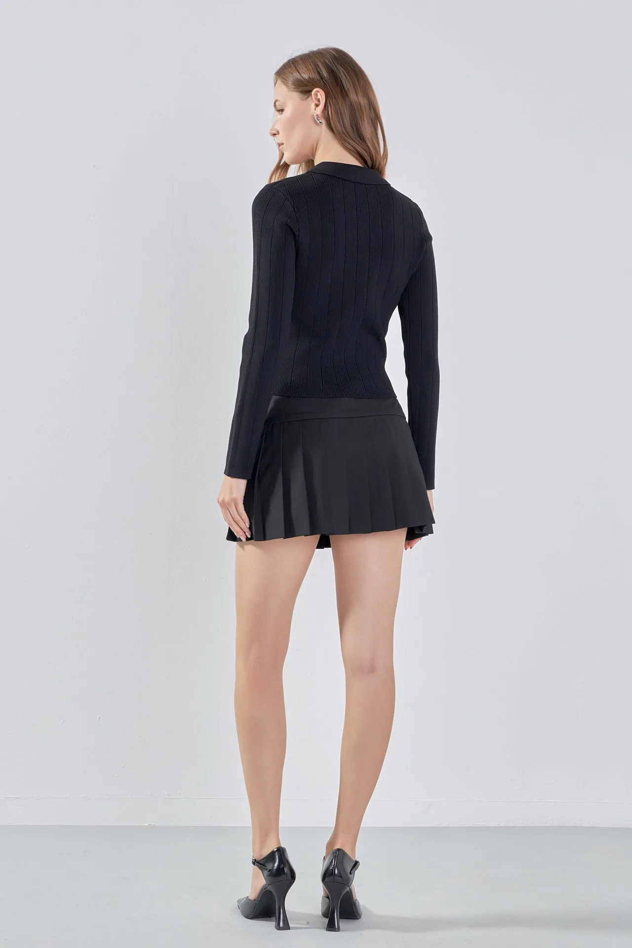 Jewel Buttoned Knit Long Sleeve Top sold by Endless Rose product image thumbnail 5