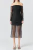 Mesh Off the Shoulder Maxi Dress sold by Endless Rose