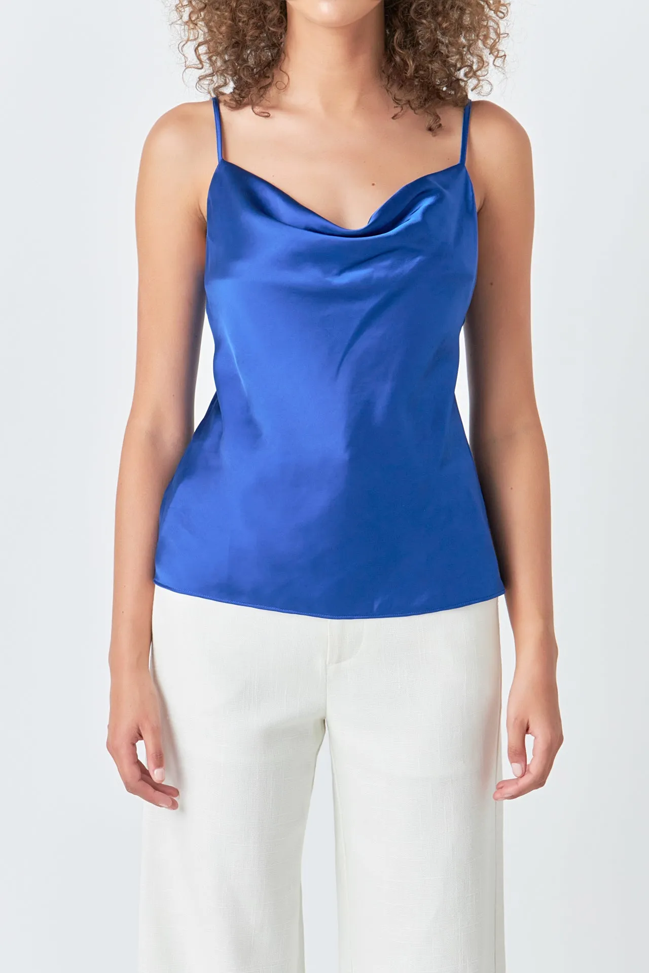 Satin Cowl Neck Top - Final Sale sold by Endless Rose product image thumbnail 2