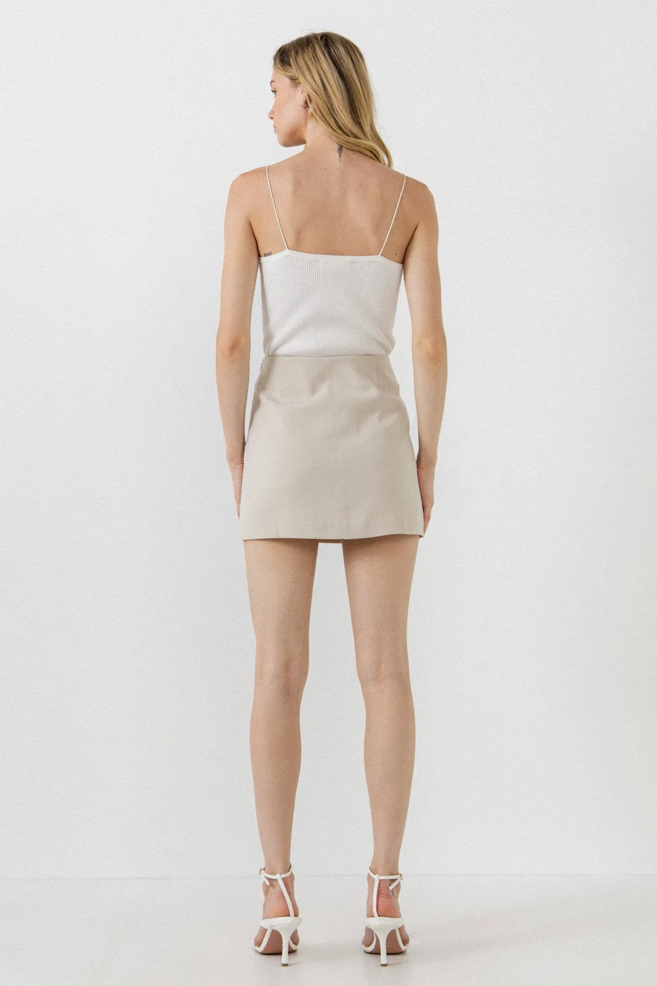 Slit Detail Mini Skirt sold by Endless Rose product image thumbnail 4