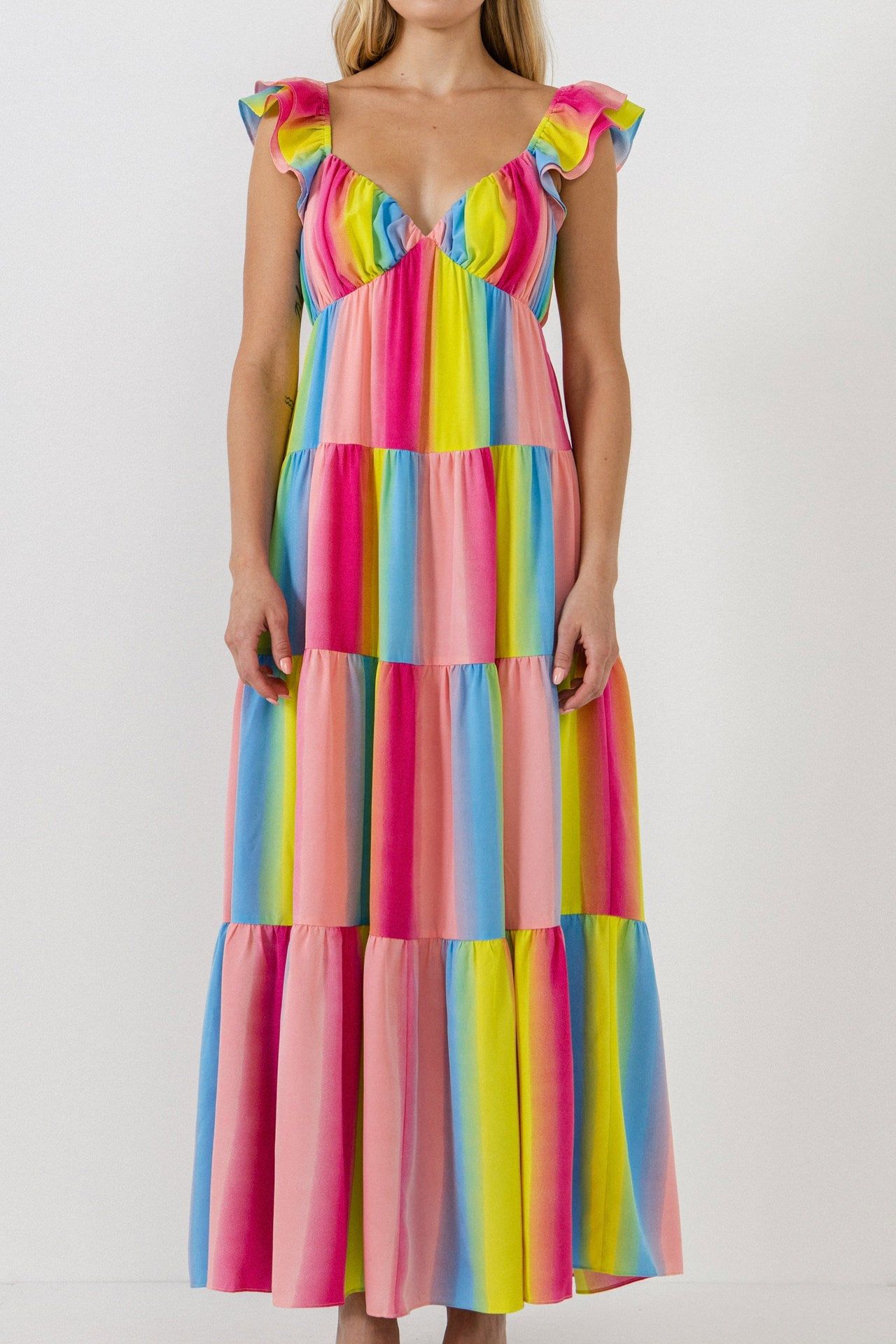 Ombre Stripe Maxi Dress sold by Endless Rose product image thumbnail 5