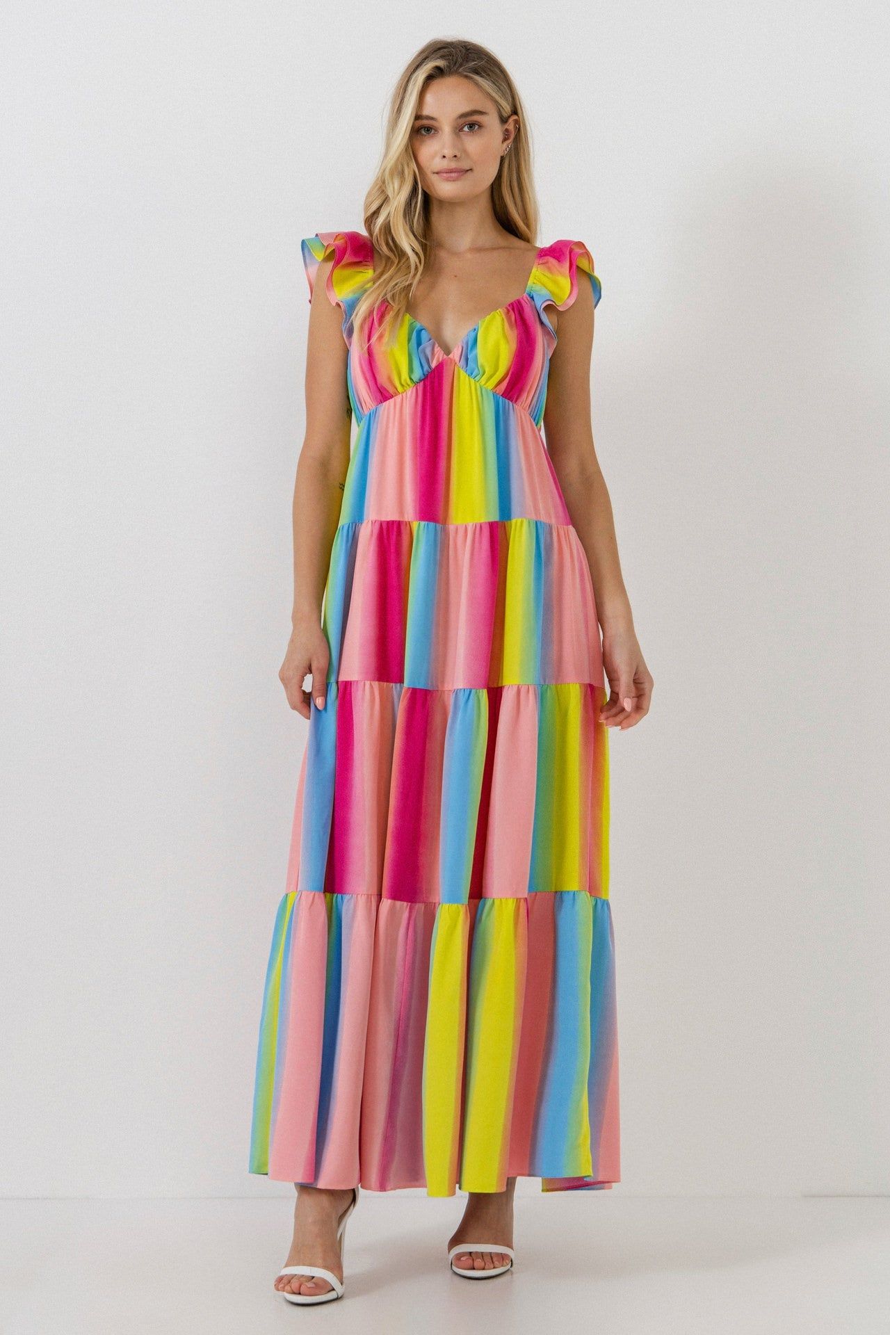 Ombre Stripe Maxi Dress sold by Endless Rose product image thumbnail 3