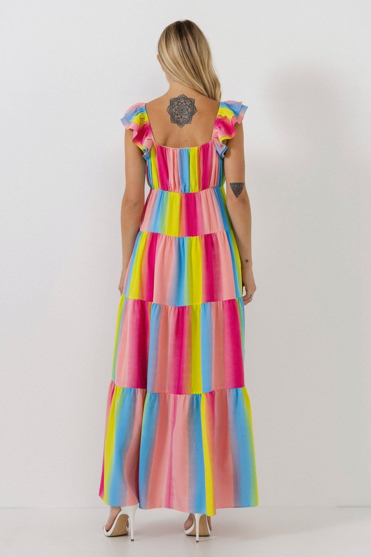 Ombre Stripe Maxi Dress sold by Endless Rose product image thumbnail 4