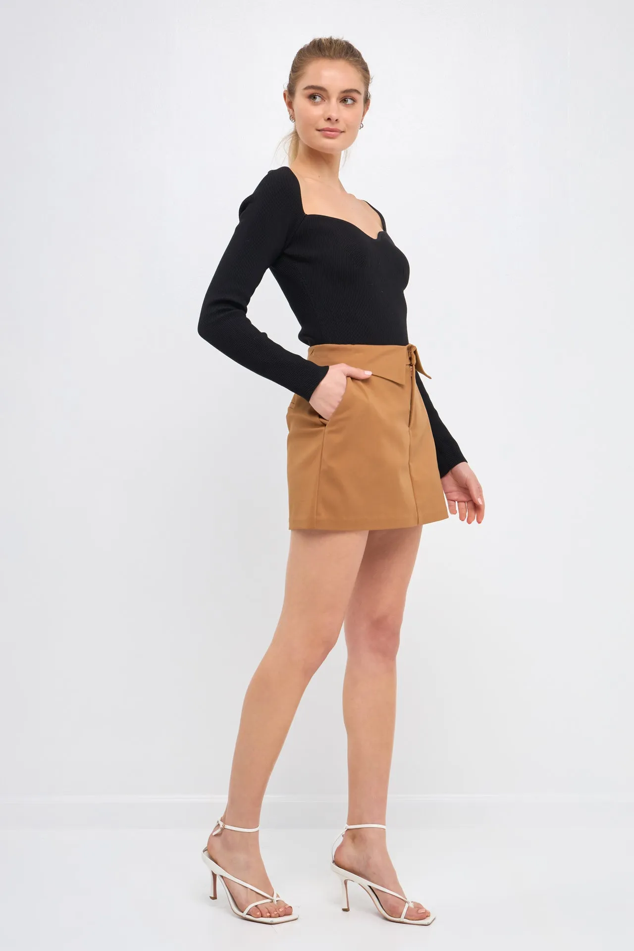 Fold Waist Mini Skort sold by Endless Rose product image thumbnail 3