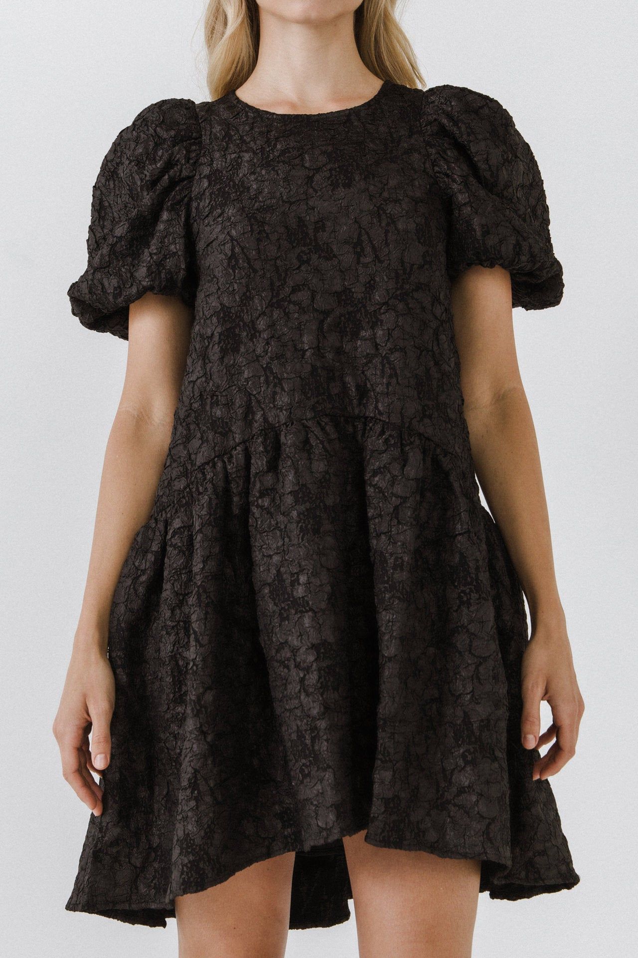 Puff Sleeve Drop Waist Dress sold by Endless Rose product image thumbnail 2