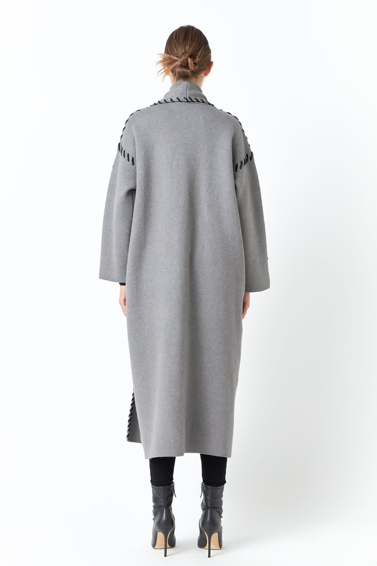 Whip Stitched Long Knit Cardigan sold by Endless Rose product image thumbnail 4