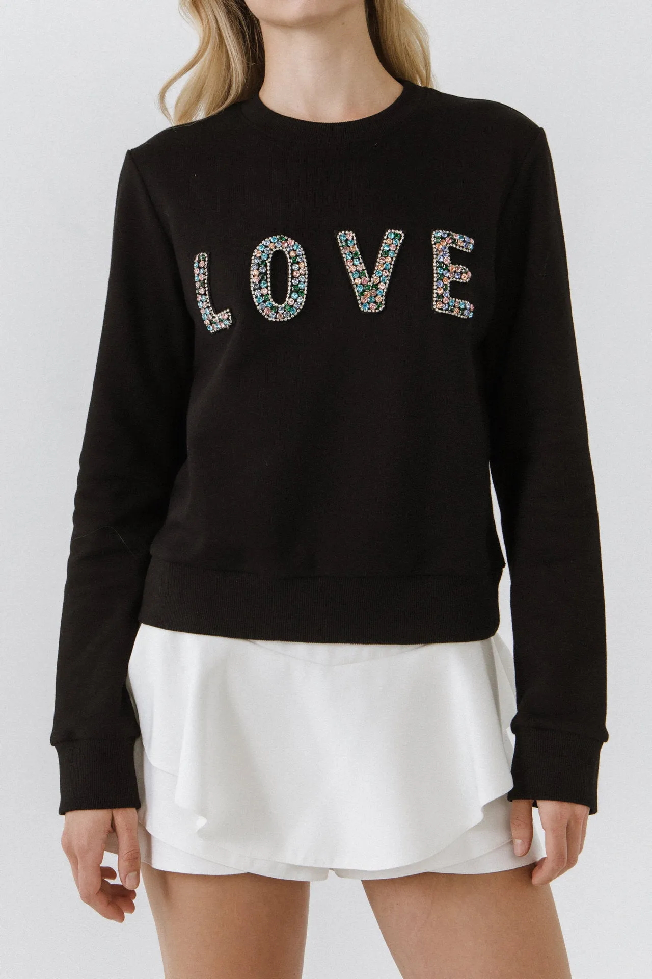 Beads Lettering Sweatshirt sold by Endless Rose product image thumbnail 2