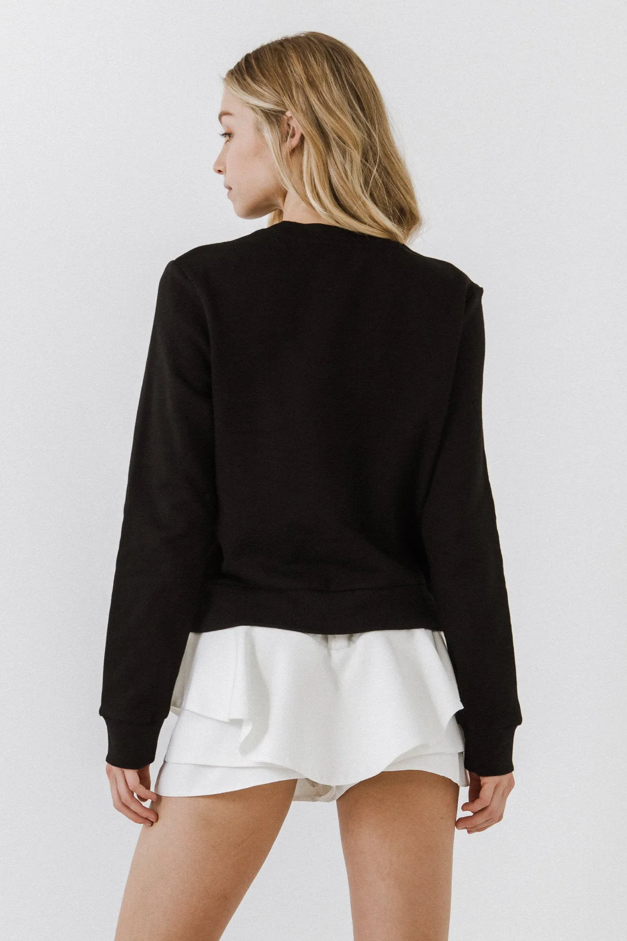 Beads Lettering Sweatshirt sold by Endless Rose product image thumbnail 4