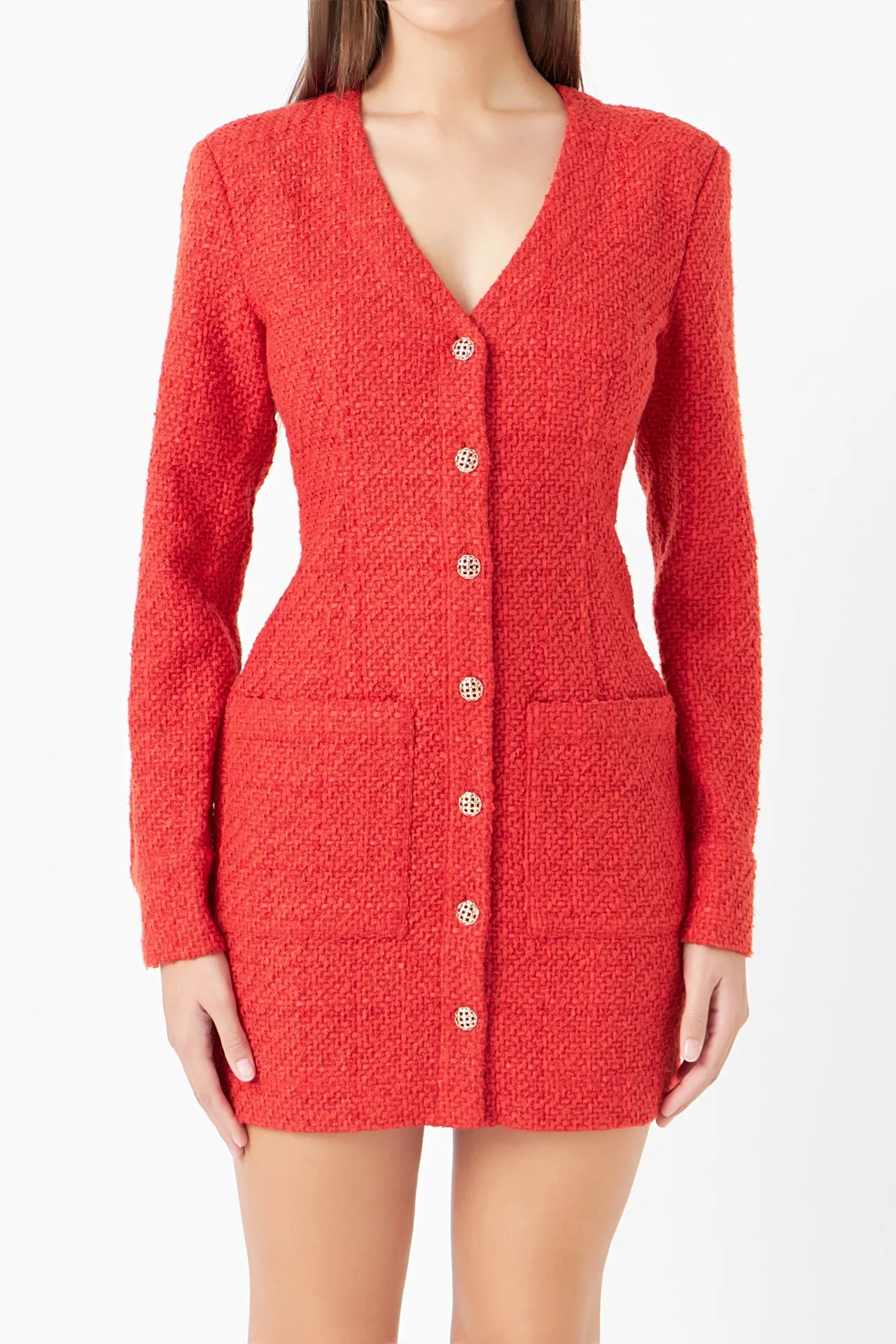 Textured Button Down Dress - Final Sale sold by Endless Rose product image thumbnail 2